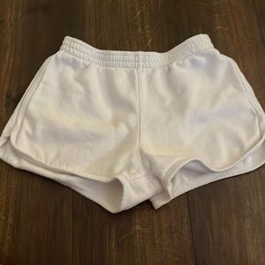 White lounge brandy Melville shorts